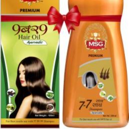 MSG Combo Hair Oil 100ml and 7-7 shampoo 200ml