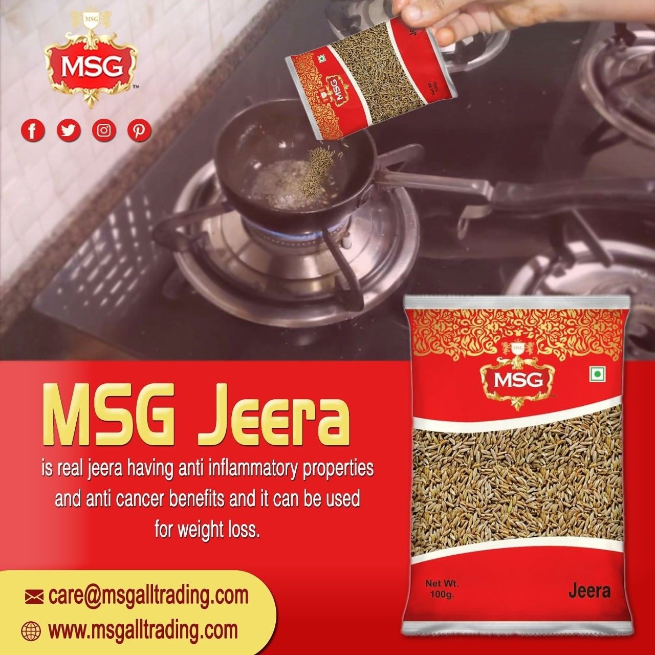 Jeera 100 gram MSG